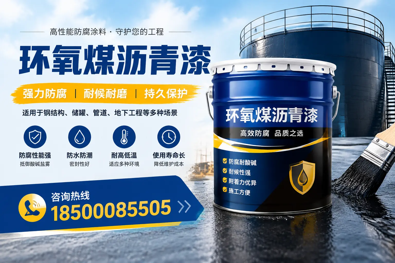 环氧煤沥青漆在工业中的应用，阿勒泰企业的选择